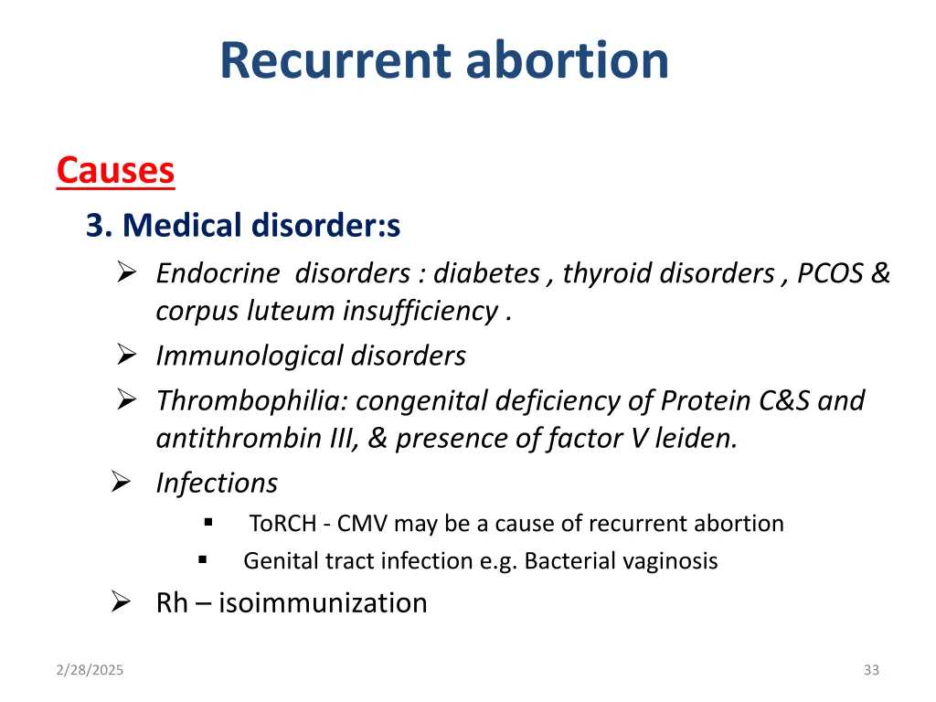 recurrent abortion 2