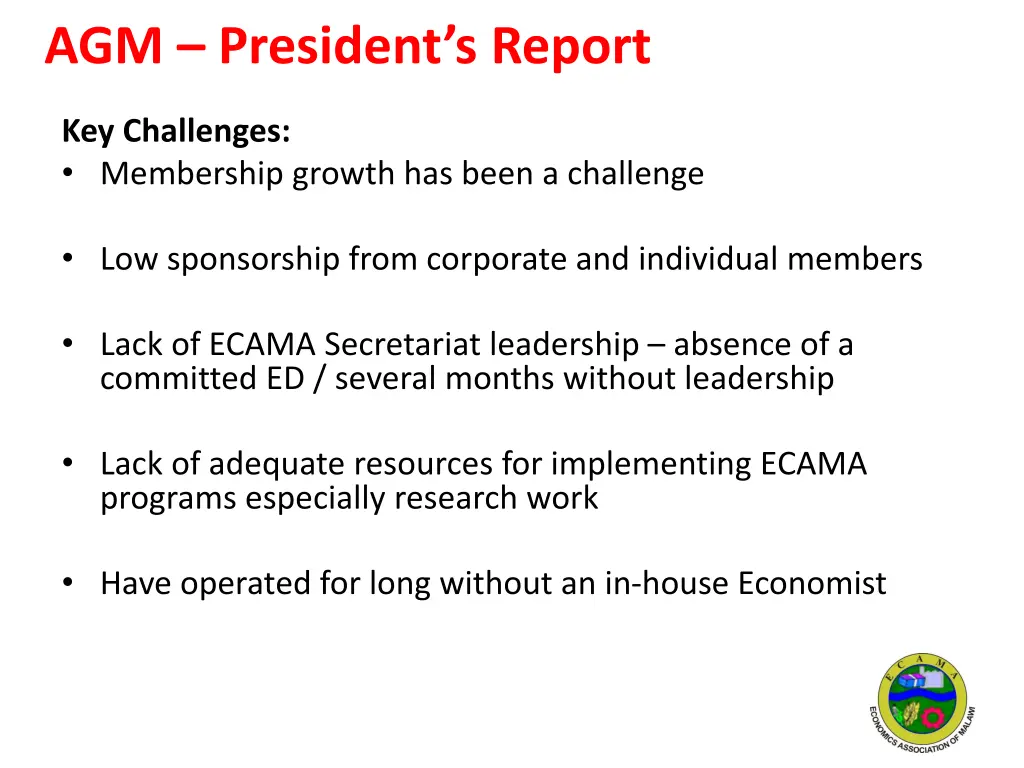agm president s report 2