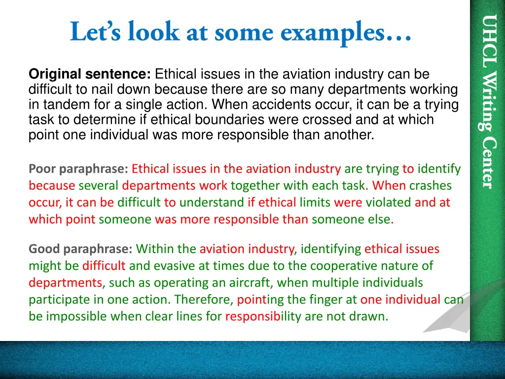 original sentence ethical issues in the aviation