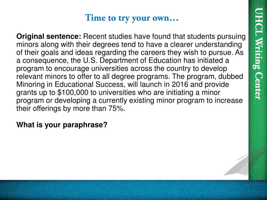 original sentence recent studies have found that