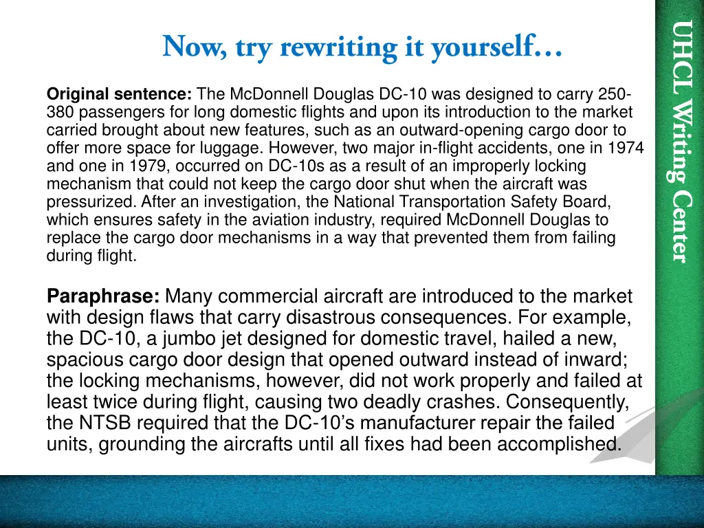 original sentence the mcdonnell douglas 2