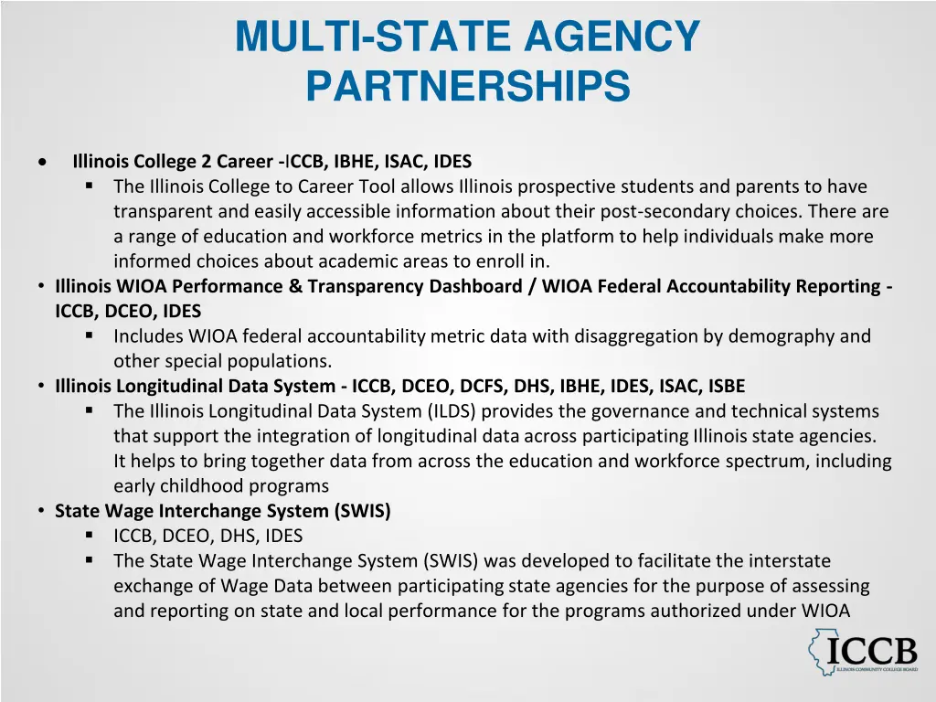 multi state agency partnerships 1