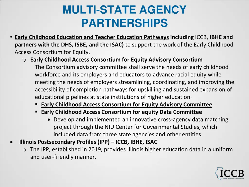 multi state agency partnerships