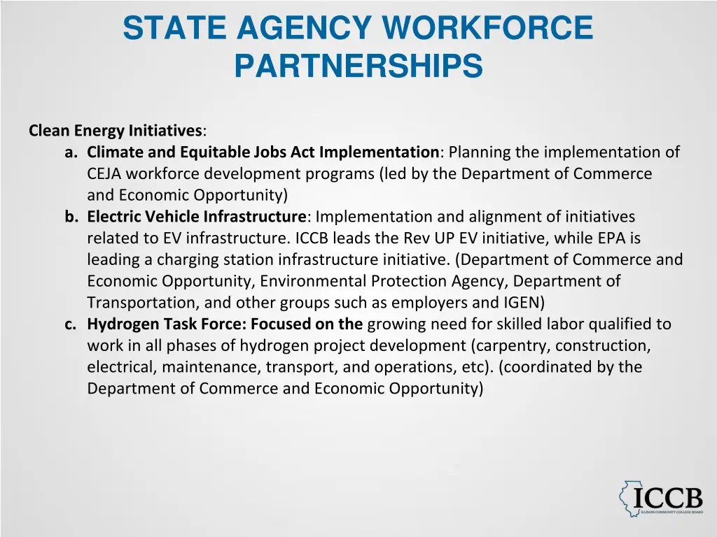 state agency workforce partnerships