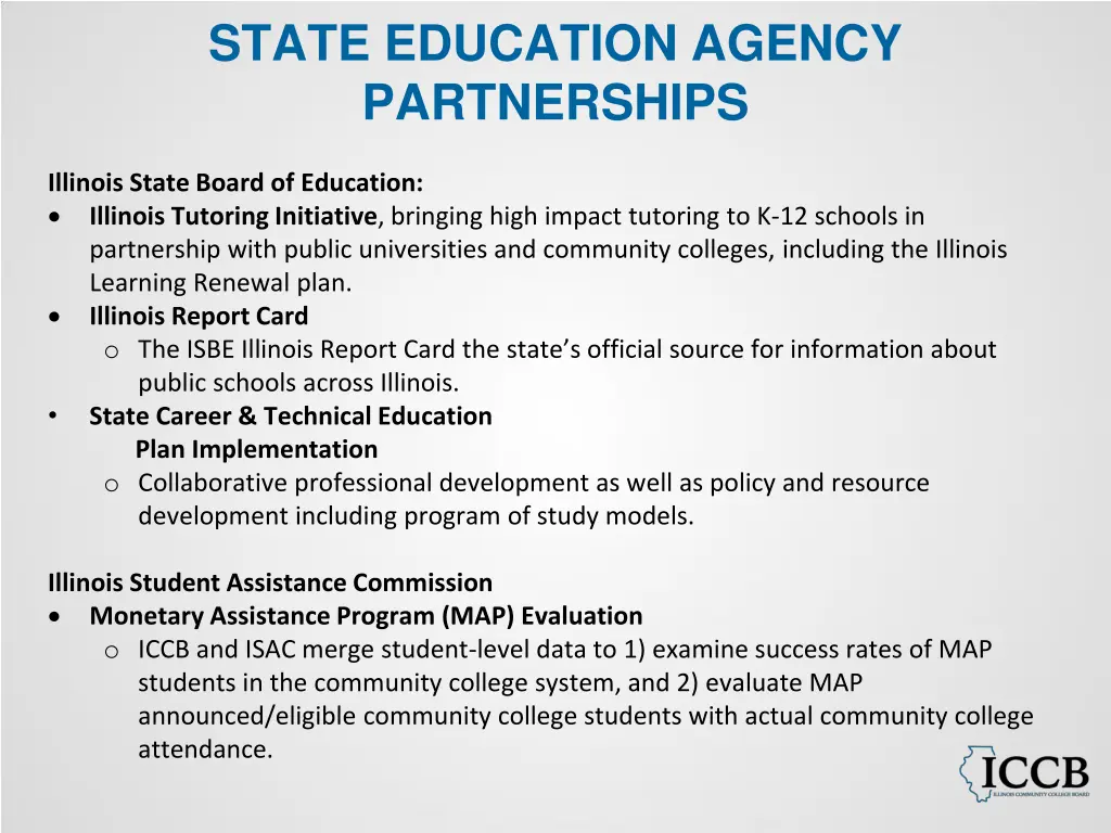 state education agency partnerships 1