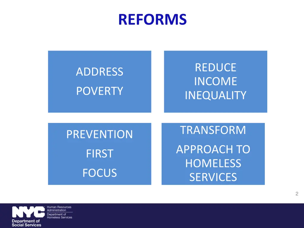 reforms
