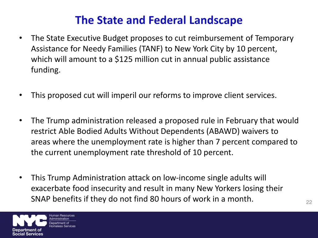 the state and federal landscape