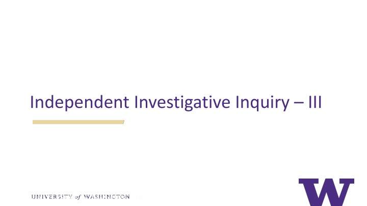 independent investigative inquiry iii