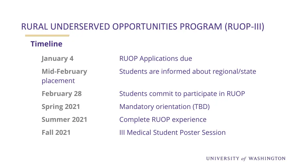 rural underserved opportunities program ruop iii 1