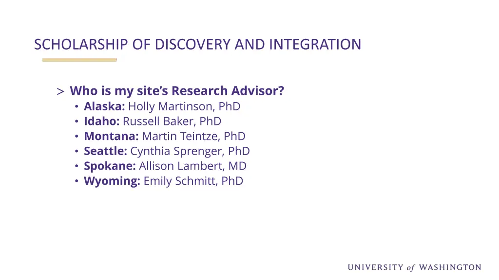 scholarship of discovery and integration 1