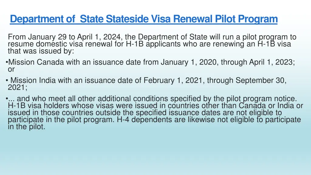 department of state stateside visa renewal pilot