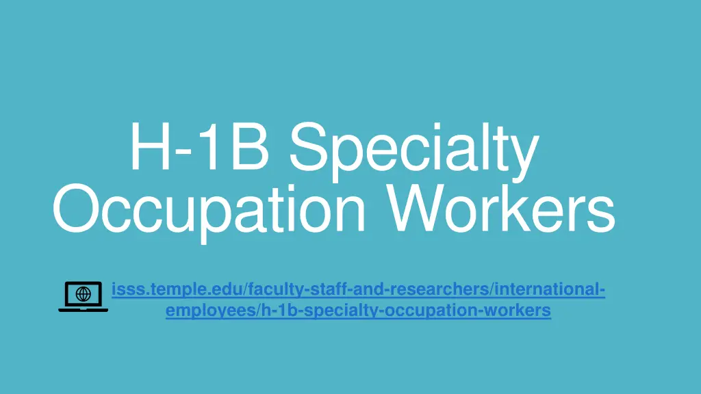 h 1b specialty occupation workers