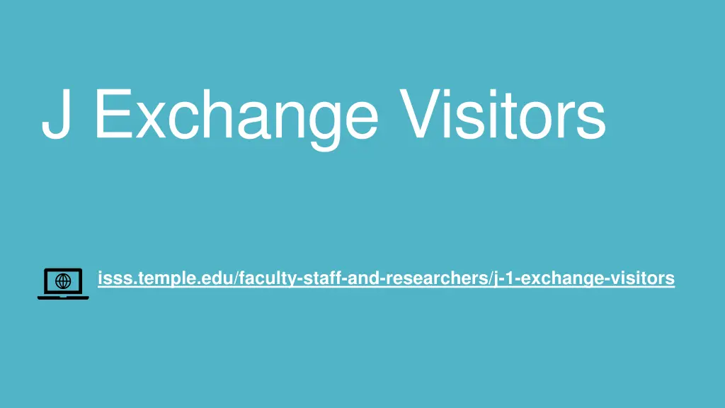 j exchange visitors