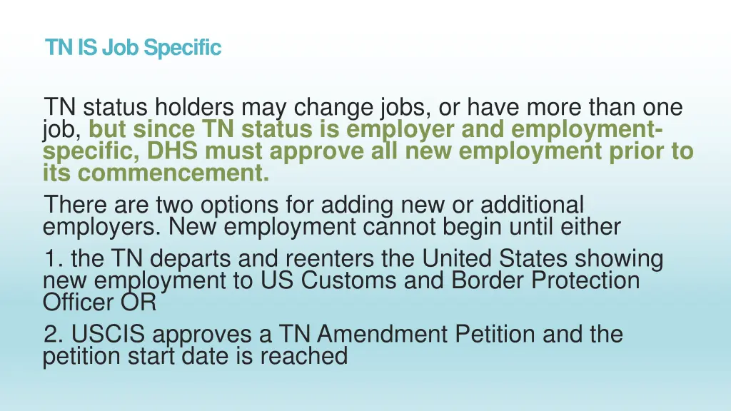 tn is job specific