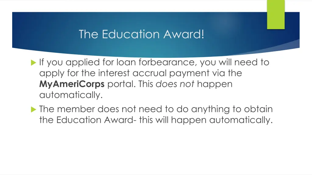 the education award