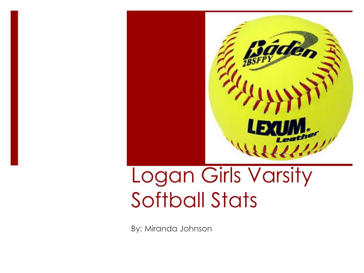 logan girls varsity softball stats