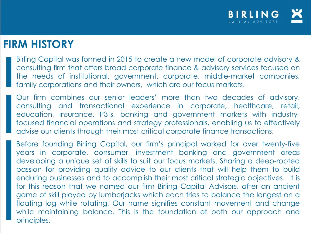 firm history