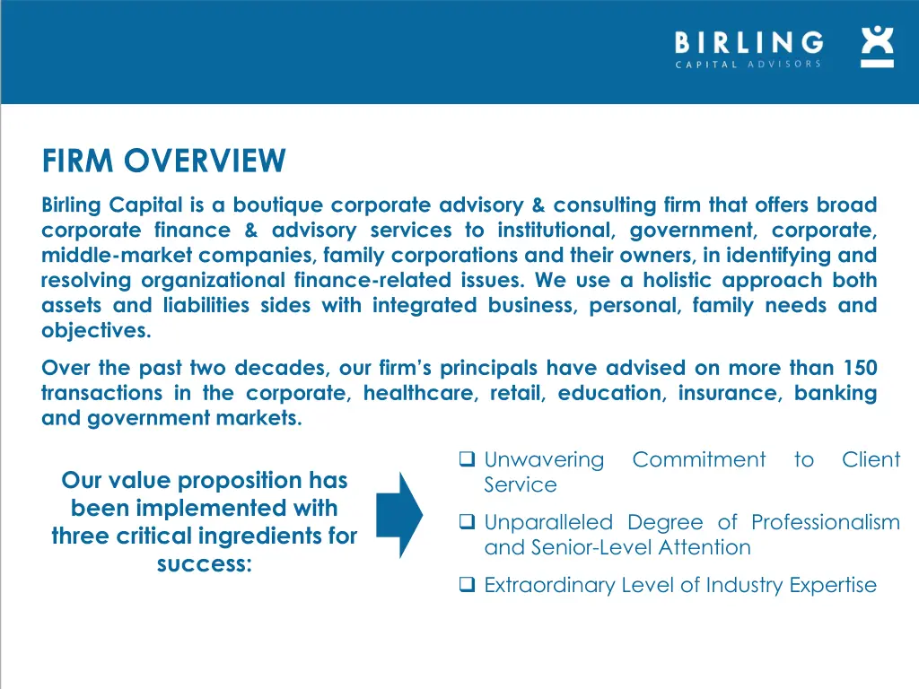 firm overview