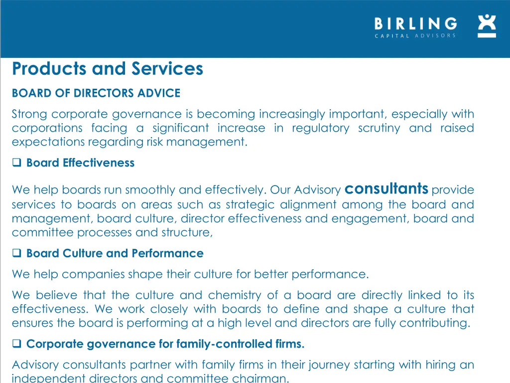 products and services 5