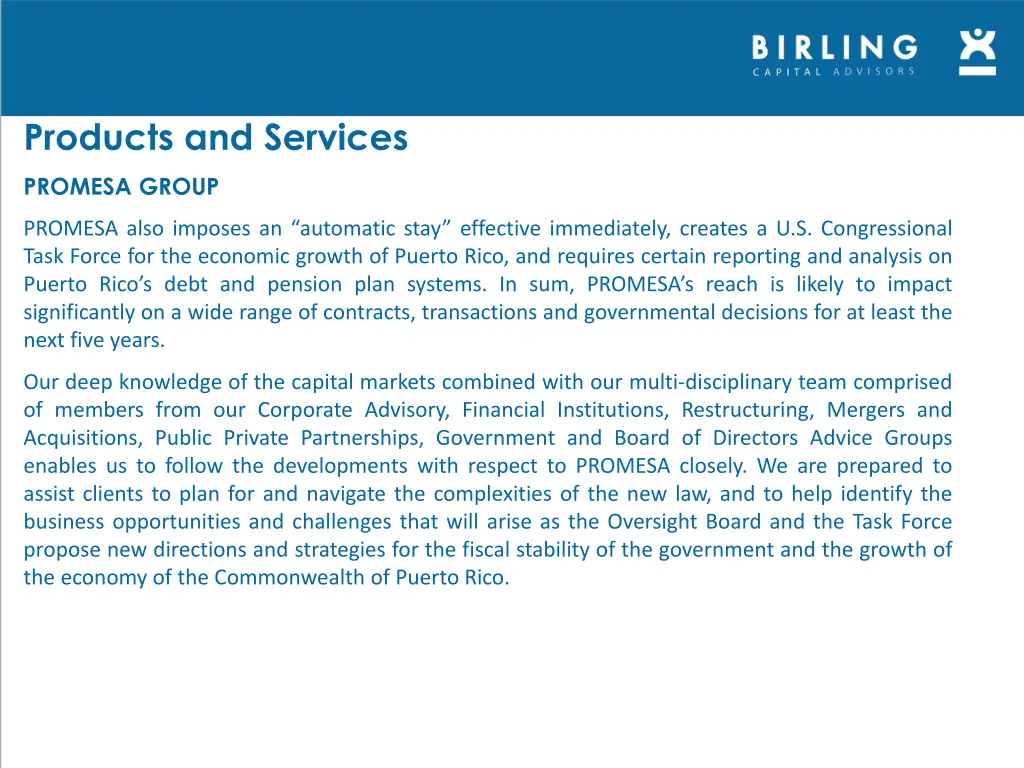 products and services 8