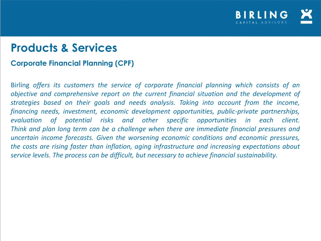 products services