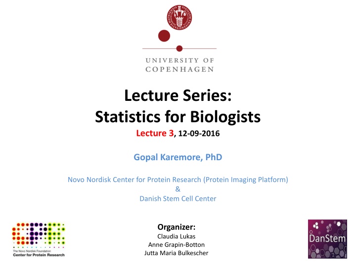 lecture series statistics for biologists lecture