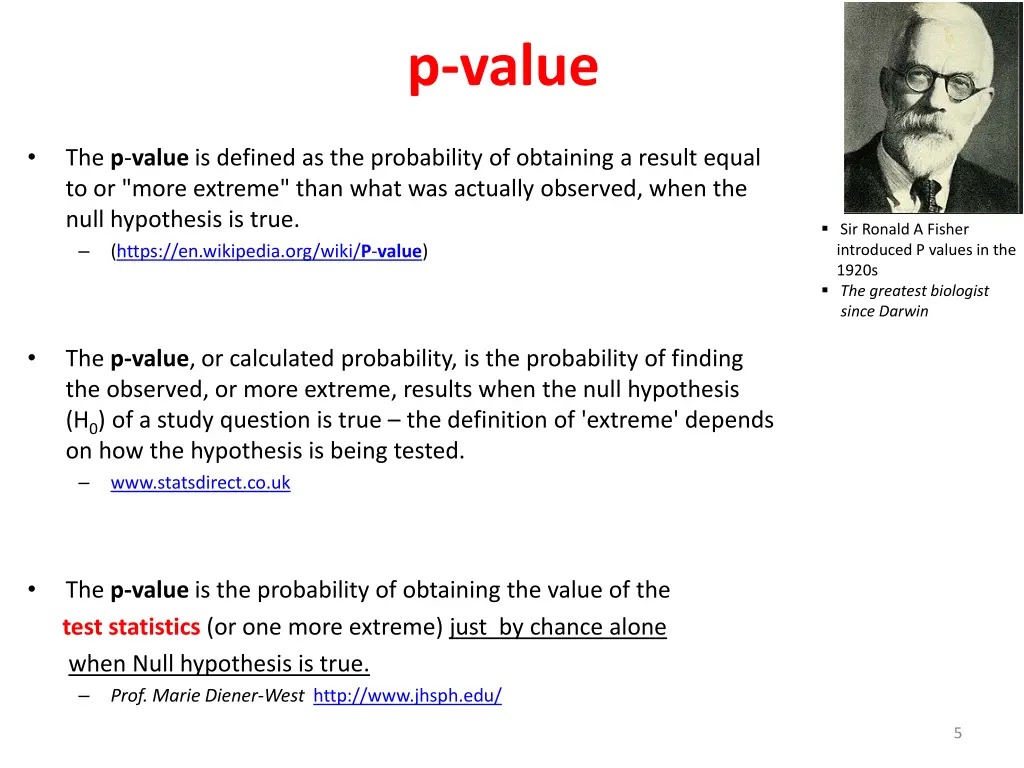 p value