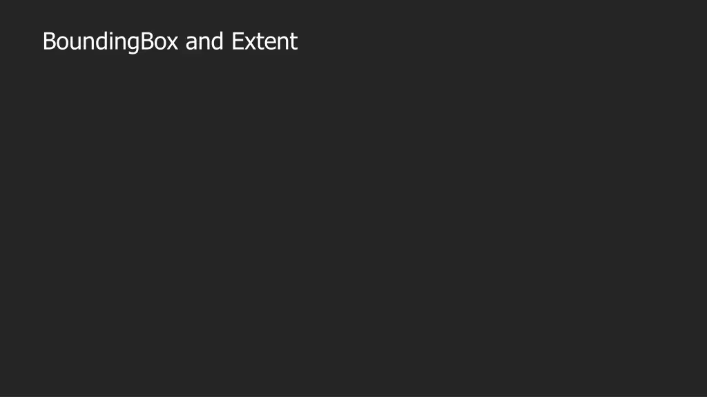 boundingbox and extent