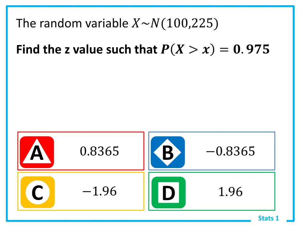 the random variable 100 225