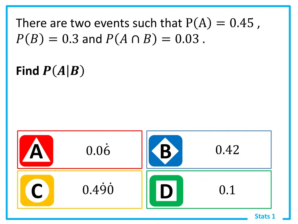 there are two events such that