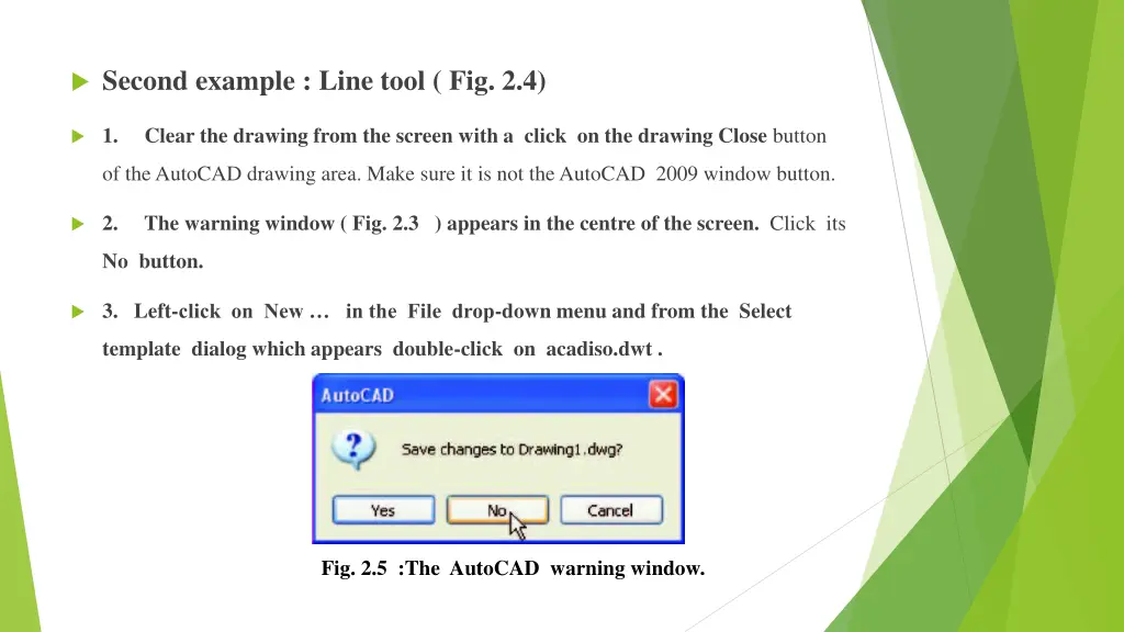 second example line tool fig 2 4