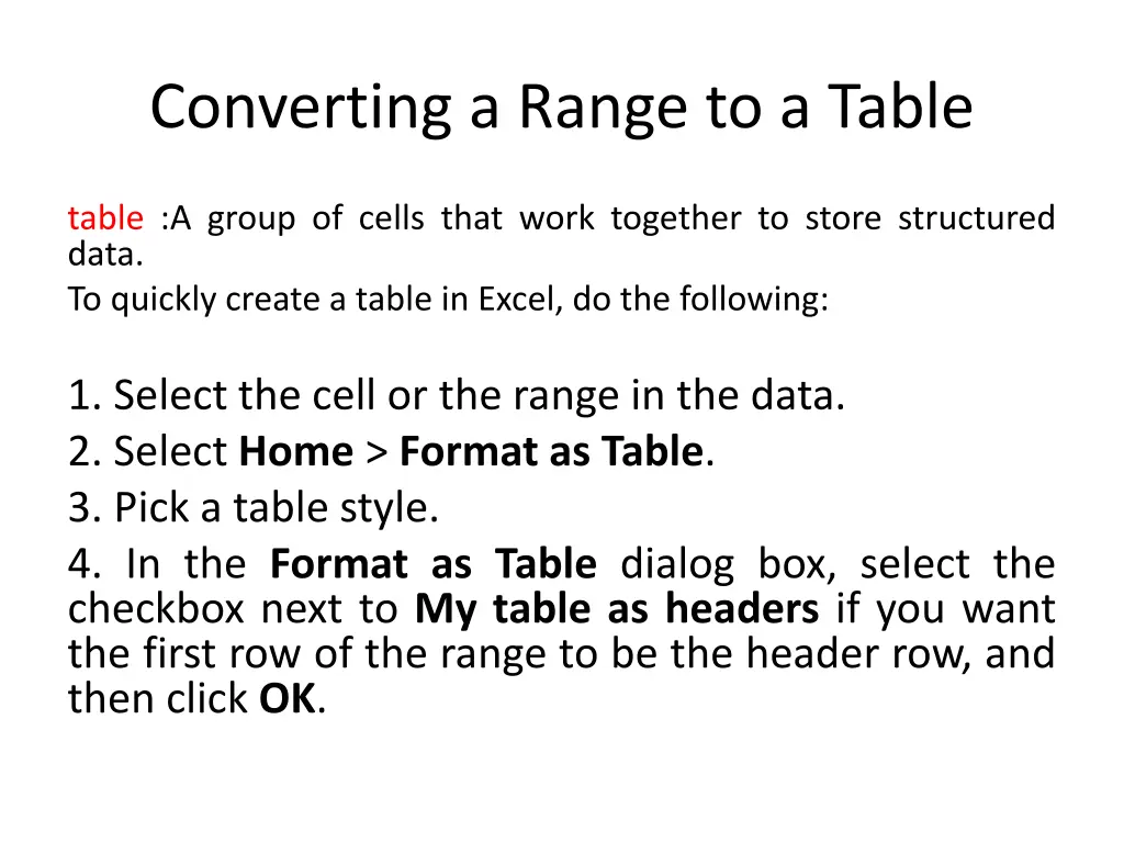 converting a range to a table