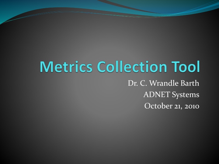 dr c wrandle barth adnet systems october 21 2010