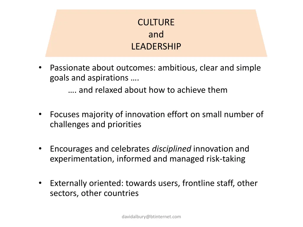 culture and leadership