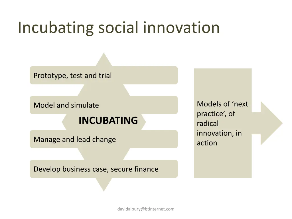 incubating social innovation