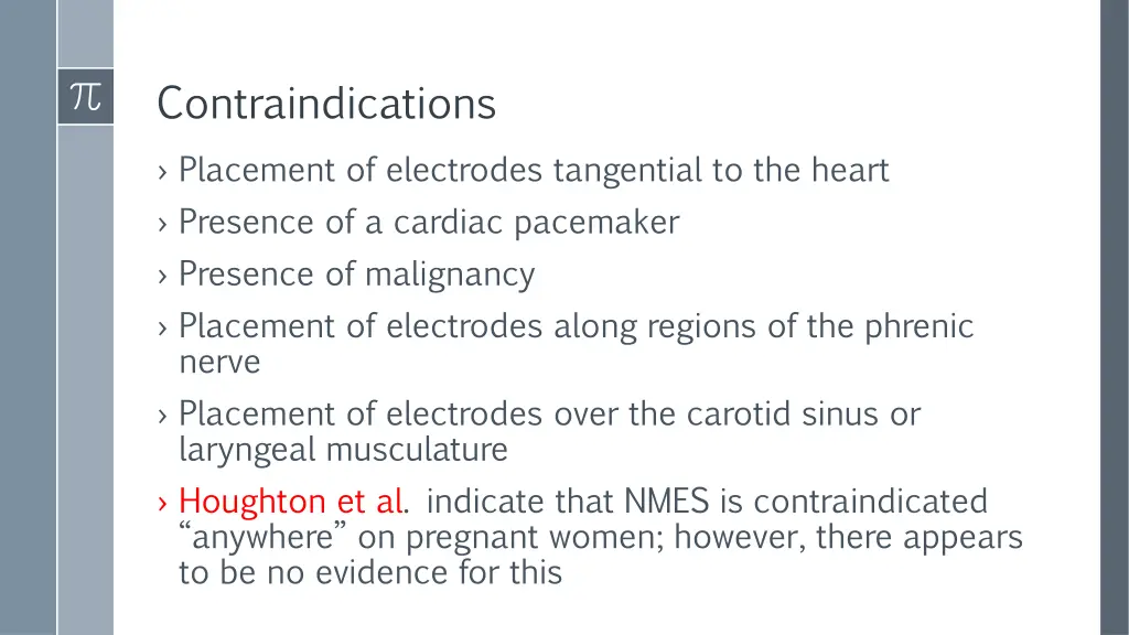 contraindications