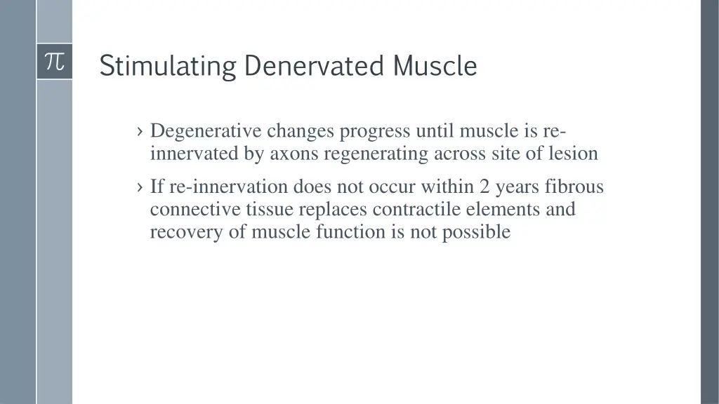 stimulating denervated muscle 2