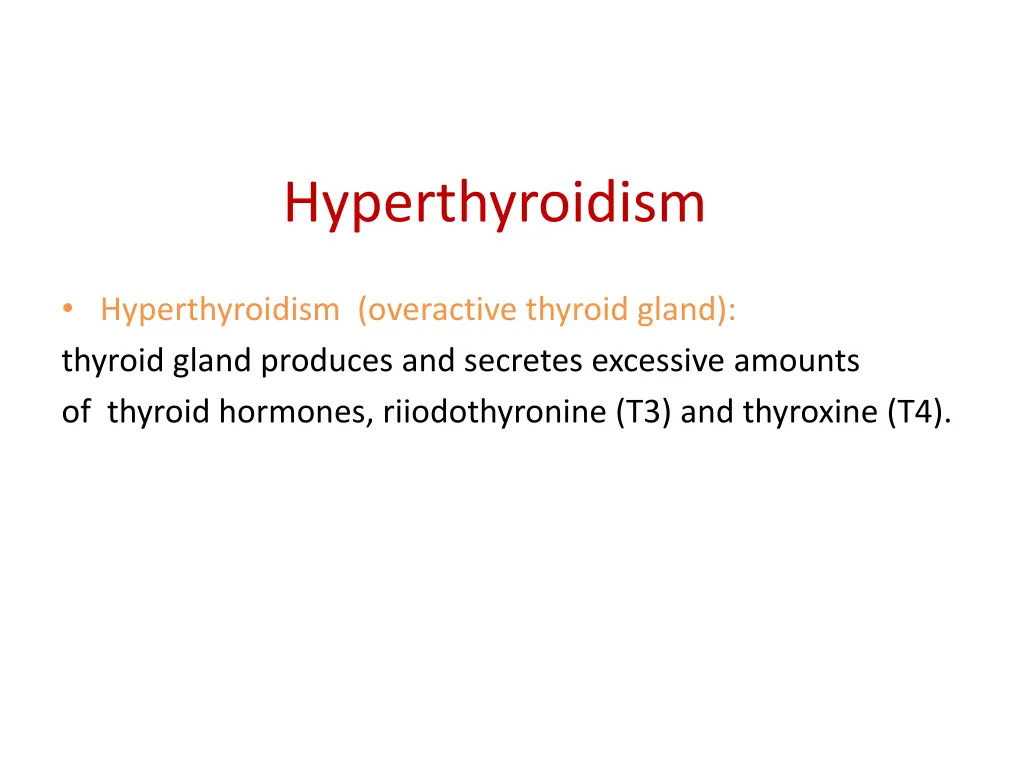 hyperthyroidism