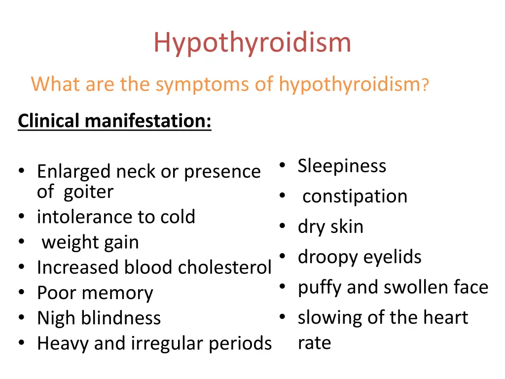 hypothyroidism 1