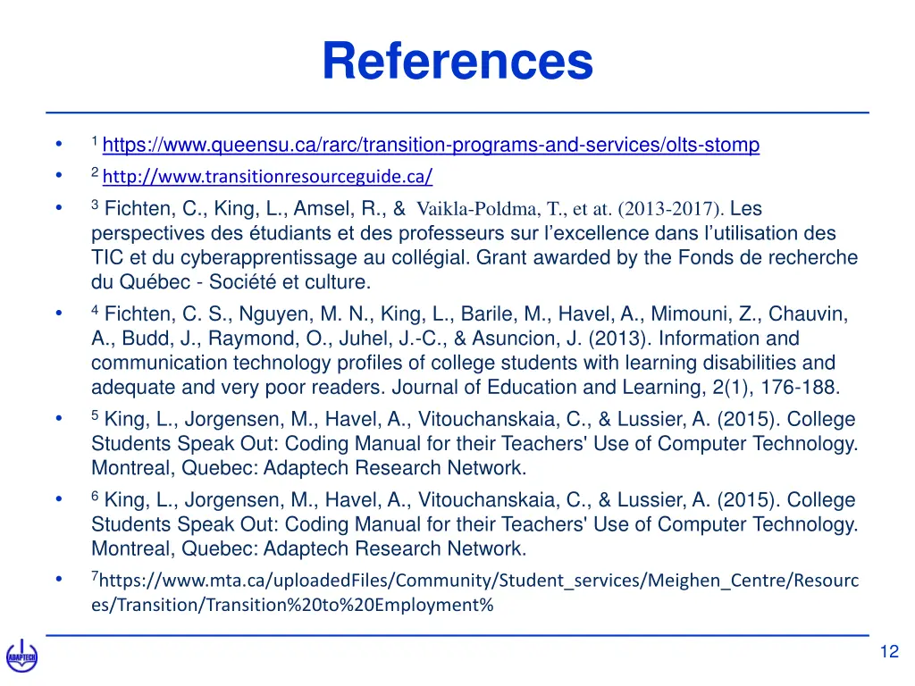 references