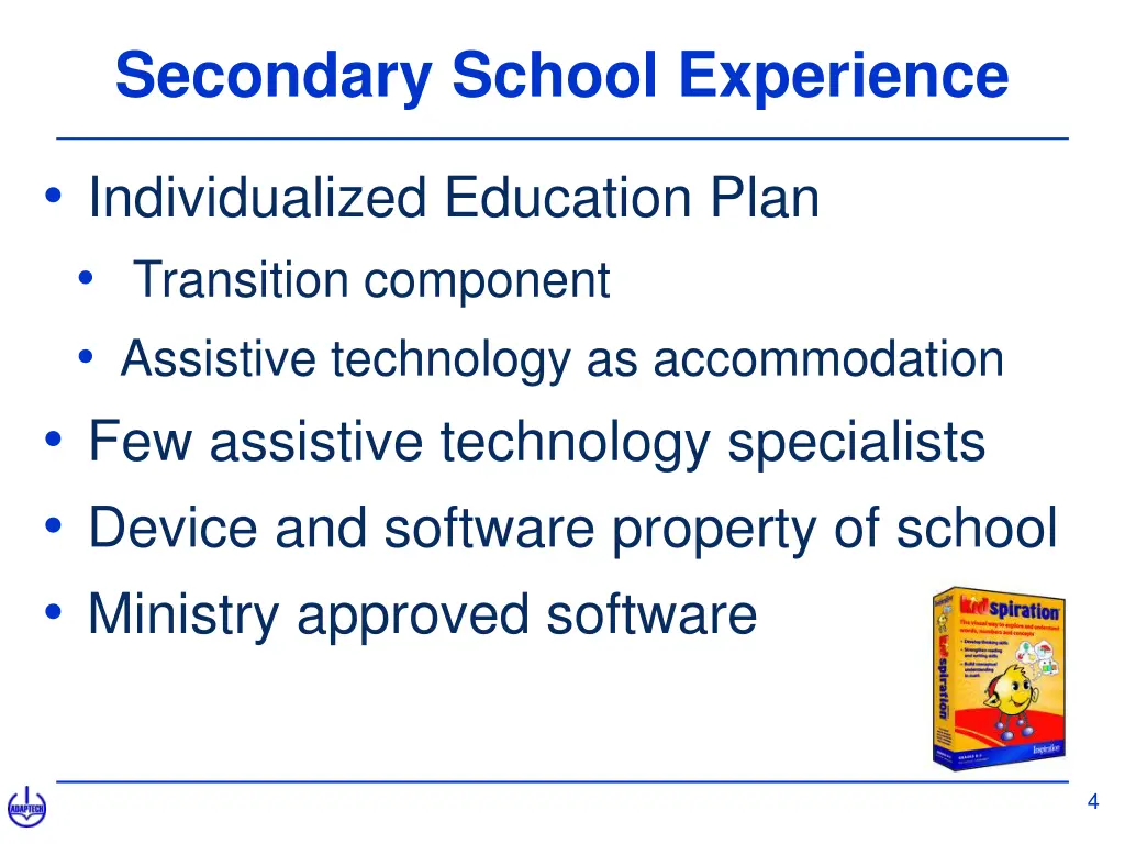 secondary school experience