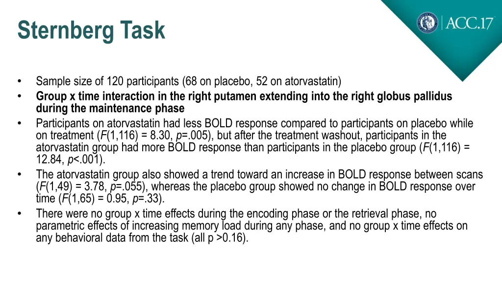 sternberg task