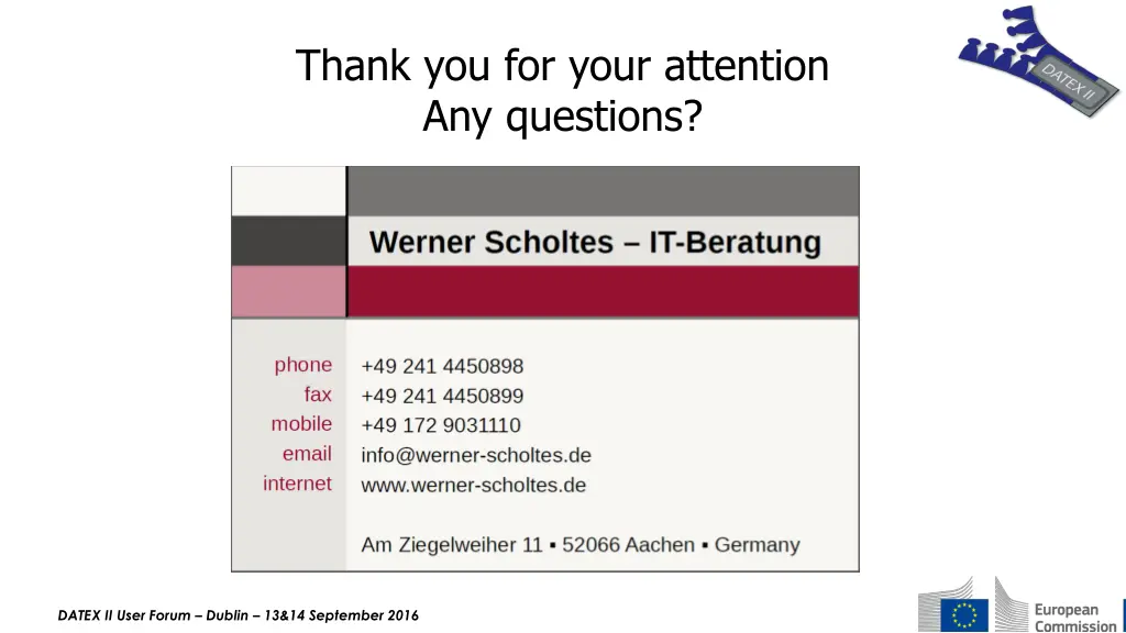 thank you for your attention any questions