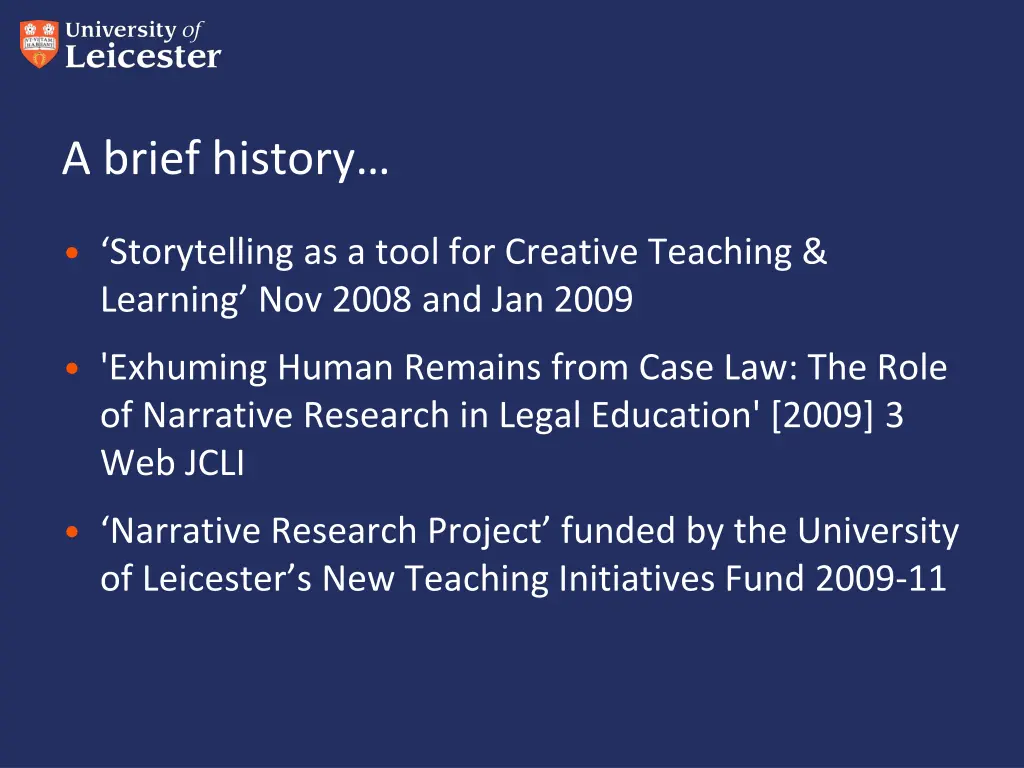 a brief history