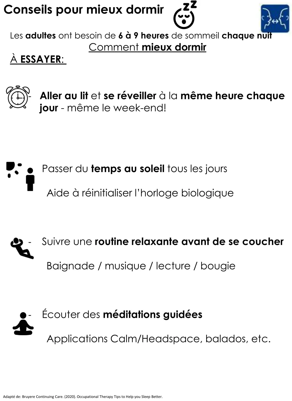 conseils pour mieux dormir 1