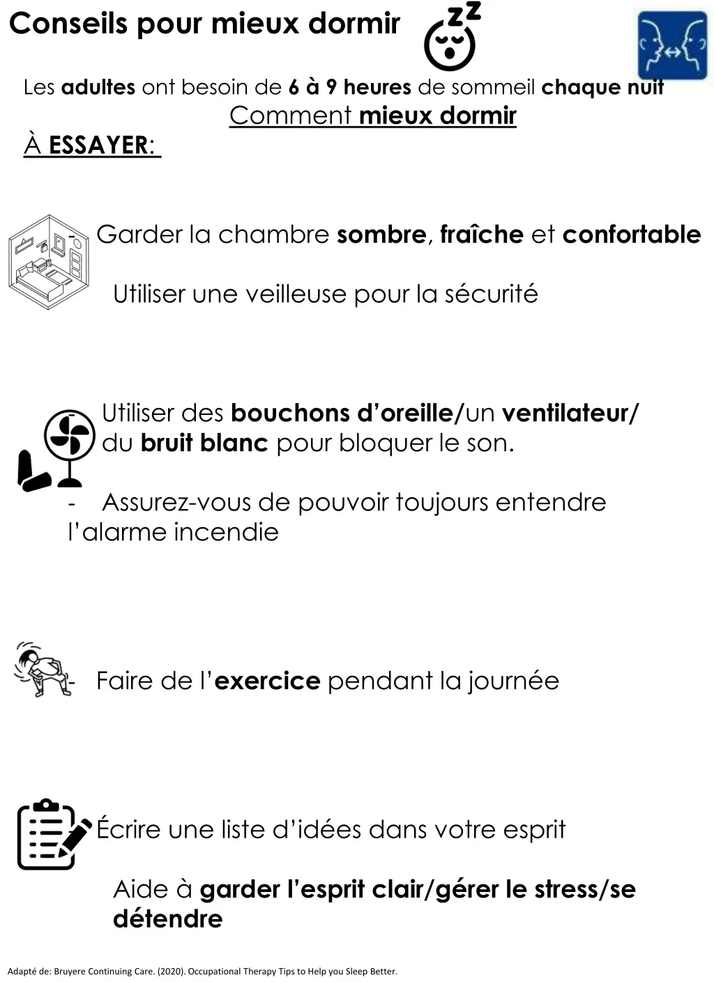 conseils pour mieux dormir