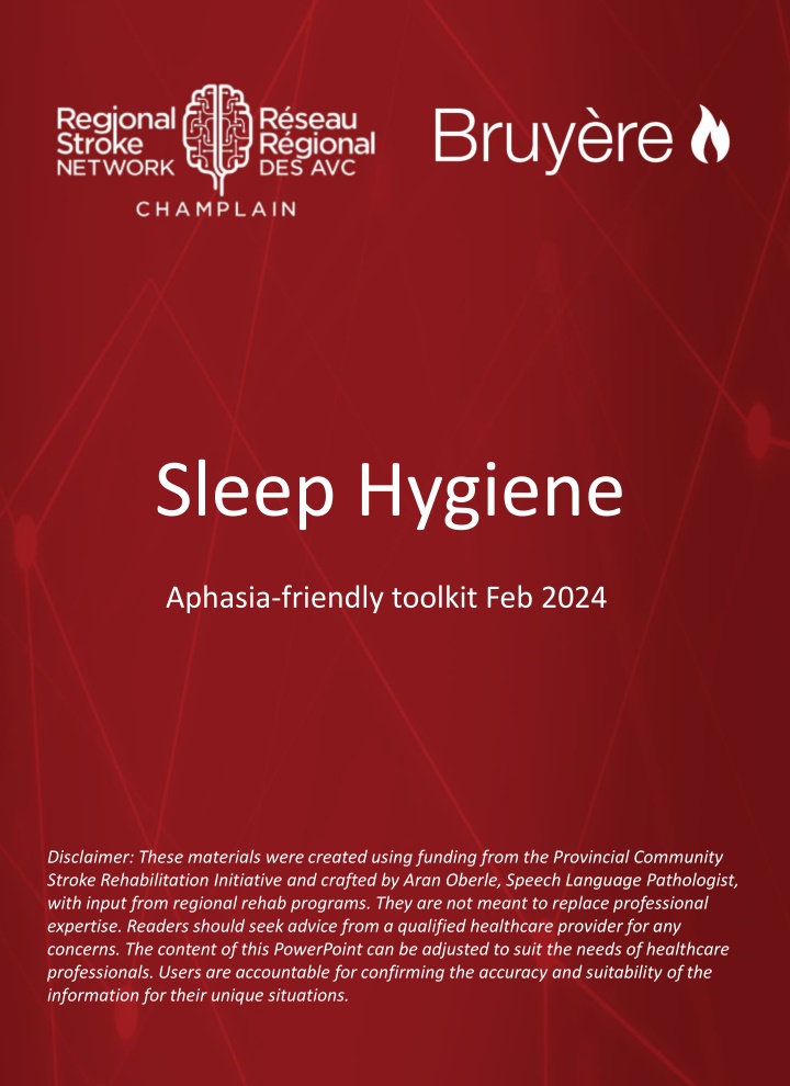 sleep hygiene