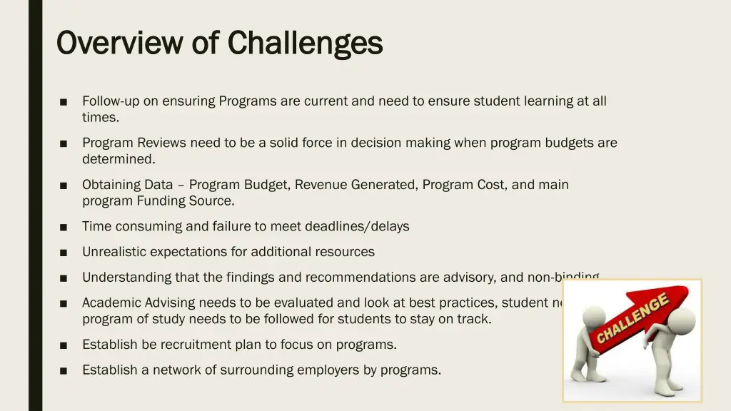 overview of challenges overview of challenges