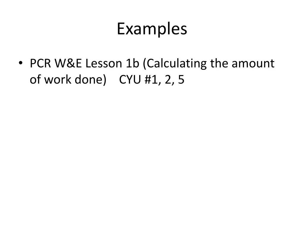 examples