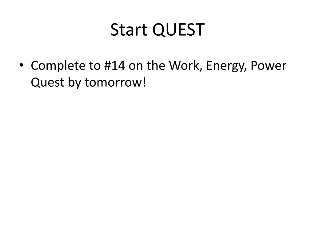 start quest